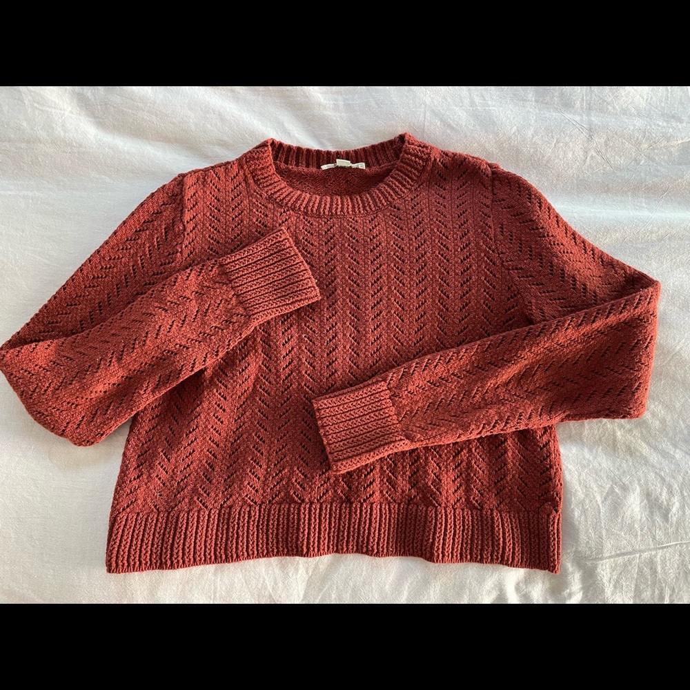 Loft Outlet Cropped Cotton Sweater